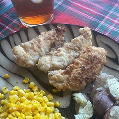 This batter was just right - the buttermilk gave it a great taste, and it fried up perfectly!