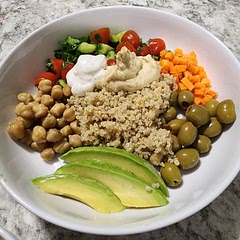 Super yummy! I added avocado and diced carrots. I needed to use up the carrots and avocado, and they definitely added to the deliciousness of the meal.
