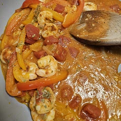 Lemon was a nice touch to brighten up the recipe! Had wild rice on the side.