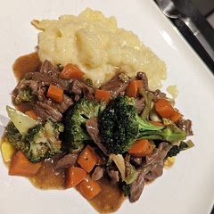 I served it with potato purée and it worked really well (: