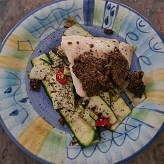Used dried basil in pesto so wasn't right consistency orand flavour wasn't quite there. Everything else was good flavour-wise despite there being not many ingredients. Delicious!