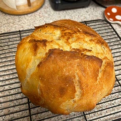 Made this last night & it’s going to be the new option for crusty bread!