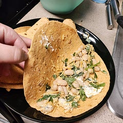 My Boyfriend and I LOVE these!!! It is Soo healthy and so tasty, the spinach and sour cream is a great addition!!