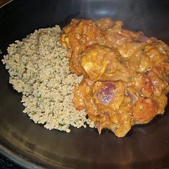 The kids were scared it was going to taste too much of peanuts, but it really didn't (especially as I didn't add peanuts to garnish). Wasn't too spicy, just a little bit of warmth going through it. I cooked it with couscous and it went down a treat.