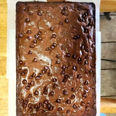 Chocolaty, and gooy. Family loved these. They were soft and moist. Will definitely make them again. 