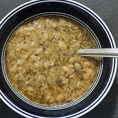 Amazingly simple soup to make! I didn't have fresh herbs, so I ended up using dried Italian herb blend instead. 
