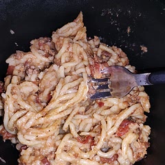 I didn't use diced tomatoes, and honestly I am glad I didn't make a lot of sauce. It tastes wonderful, and it has such a great taste! I will have to make this again very soon!