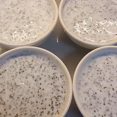 Sustitui la leche por yogurt y le da un toque diferente. Los prepare en la noche para que la chia se hidratada y le agregué pedazos de frutas y frutas secos en la mañana 