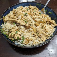 I add rice to it. And honestly could use more veggies like bell pepper or mushrooms. Also could use less lime juice in my opinion but overall a good meal 