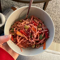 My husband liked it, but I thought all the oil made it too slimy. I won’t make it again. 🥴