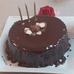 perfectly fudgy, took quite a bit of extra time to bake though