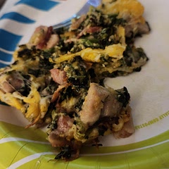 I added bread crumbs too and it was so good! Substituted chicken breast with chicken thighs I cubed, seasoned, and pan fried. 