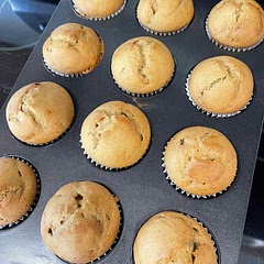 These turned out great! We skipped the chocolate chips because we didn’t have any.