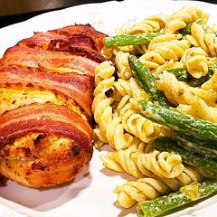 Pretty good! Paired with bacon wrapped chicken. I did end up adding more heavy cream and parmesean cheese to make more sauce. I would definitely make this again!