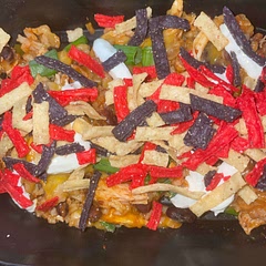 Added onion and garlic powder, a little bit of sour cream and tortilla strips .. 10/10 would recommend