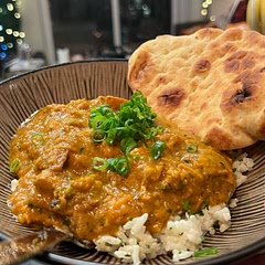 Made this in the instant pot and it turned out great! Recommend adding a bit more of the lemongrass paste and red curry paste for extra flavor. Topped with fresh green onions (skipped the garlic butter) and served with naan on the side.