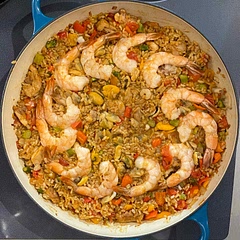 I subbed brown rice and cooked that part separately in instant pot with the seasonings before combining Witt rest of ingredients