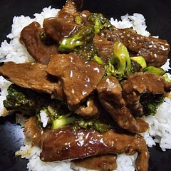 I didn't have enough broccoli but it turned out really good. I will probably try removing the beef from the pan at the end when making the sauce next time so that it's a little easier to get the sauce to the consistency that I want. 