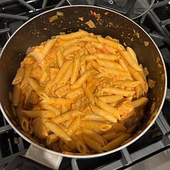 Not sure it came out as tomato-ey or creamy as the pictures I saw but the I made it still tasted pretty good