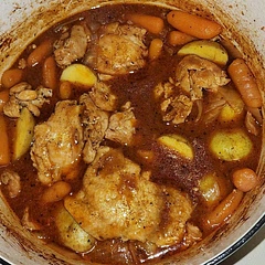 I didn't have any celery, and I only had boneless thighs. I added a little extra seasong to taste and it turned out great! 