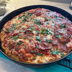 This turned out really tasty and the pizza sauce was a great addition