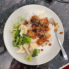 I had to add extra honey and water to the sauce to thin it out and cover some of the sourness from the lemon. It was alright, but we just didn’t fall in love with it. Plus it took a bit of work especially for a weeknight dinner 😅