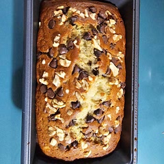 Swapped raisens with chocolate chips and used a 4th banana. Turned out great, kids loved it.