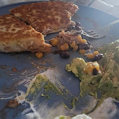 This was a great quick lunch. Especially days I don't feel like cooking any meat. Paired it with plain Greek yogurt and guac.