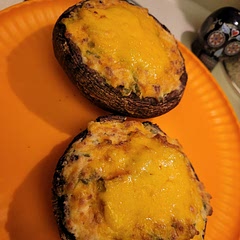 My husband and I loved this recipe. I made two portobello and then did a deconstructed version