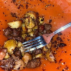 Pretty good! I baked the potatoes for 10-15 min to fully cook the potatoes