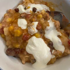 Pairs great with garlic bread! Almost like a thick potato soup consistency