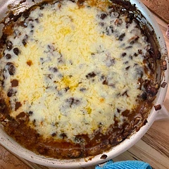 Not the prettiest dish but super tasty. Great with tortilla chips too, almost like a dip