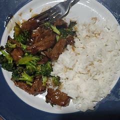 I made white rice on the side it was so easy and good. My husband was impressed!