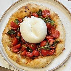 First attempt. It was so delicious! Crust was chewy & crispy at the same time. Way better than restaurant style pizza. Now, the whole family is asking when I'm making it again. 😁