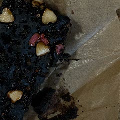 rich and fluffy, plus the flavor of cocoa wasn’t overwhelming. i didn’t use food coloring so my brownies were just the regular ones. i also used white AND dark chocolate chips which i think enhanced the flavor even more!!