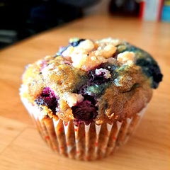 Made a different topping of blueberry jam and a lemon streusel. Pretty good!