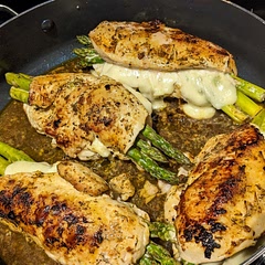 I cooked it exactly as directed, although my chicken was thick so they needed another 25 minutes in the oven. It turned out delicious! Will definitely do again!