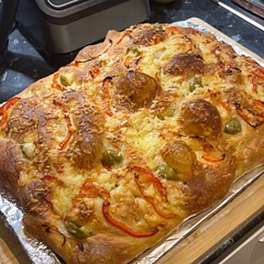 So delicious!! I topped mine with olives, peppers and grated cheddar. Thank you for sharing your recipe!! 🫶🏼