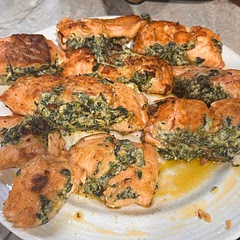 As a beginner cook I thought this recipe was super tasty and fun to make, I made enough for my family of 5
