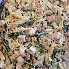 This is the 2nd time I've made this recipe and it is 100% worth it! This time I added asparagus. It is easy, delicious, and makes leftovers. 