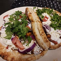 Perfect recipe. I halved and it made enough for three gyros. Will add cucumber slices next time.