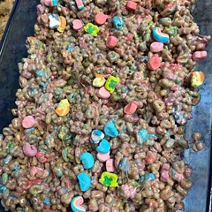 These where fun to make with my little sister but I didn’t know what to do to get the marshmallow not to melt in the pot without taking all the marshmallows out of the bag the ones on the top of the picture r the couple I did take out.