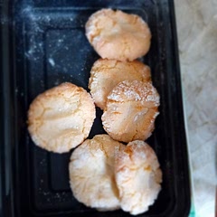 Big success. I left them longer in the oven, about 5 or 10 minutes more. 