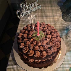 It was delicious!!! As others I used milk chocolate for the cover but I change the decoration as in the picture 🥰  my family loved it and somebody asked me for the second slice ❤️