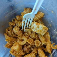 Added chicken seasoned with cumin, poultry seasoning and garlic powder. First time users of gochujang be careful as it has a kick but very flavorful 