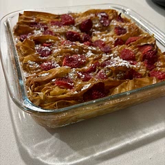 not hard at all to make, the right ammount of sweetness, crunch and moist, gorgeous with strawberries