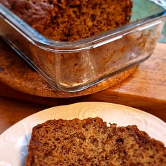 Followed the recipe but I only used 0.5 cups sugar but added 100g of crushed  Ritter Alpen Chocolate. Cooking time was 70 minutes at 180C.
