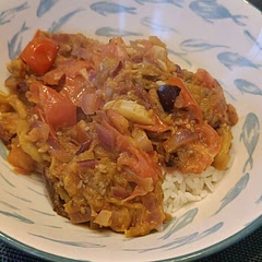 Delicious! I put the eggplant in the oven, took quite a while to get them soft, nonetheless a very nice recipe.