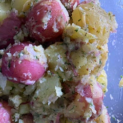 I liked it. Didn’t use tarragon so doubled the dill. Recipe instructions tell you to start with 1/2 vinaigrette and that’s probably all you need.  So you could cut that part down some.