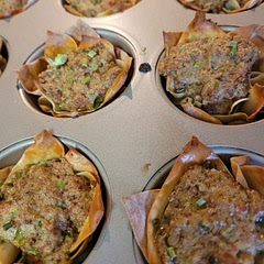 They're not appealing to the eye, but they are pretty good. They also weren't too spicy.